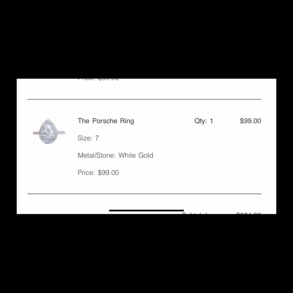 Never worn Everly Ring